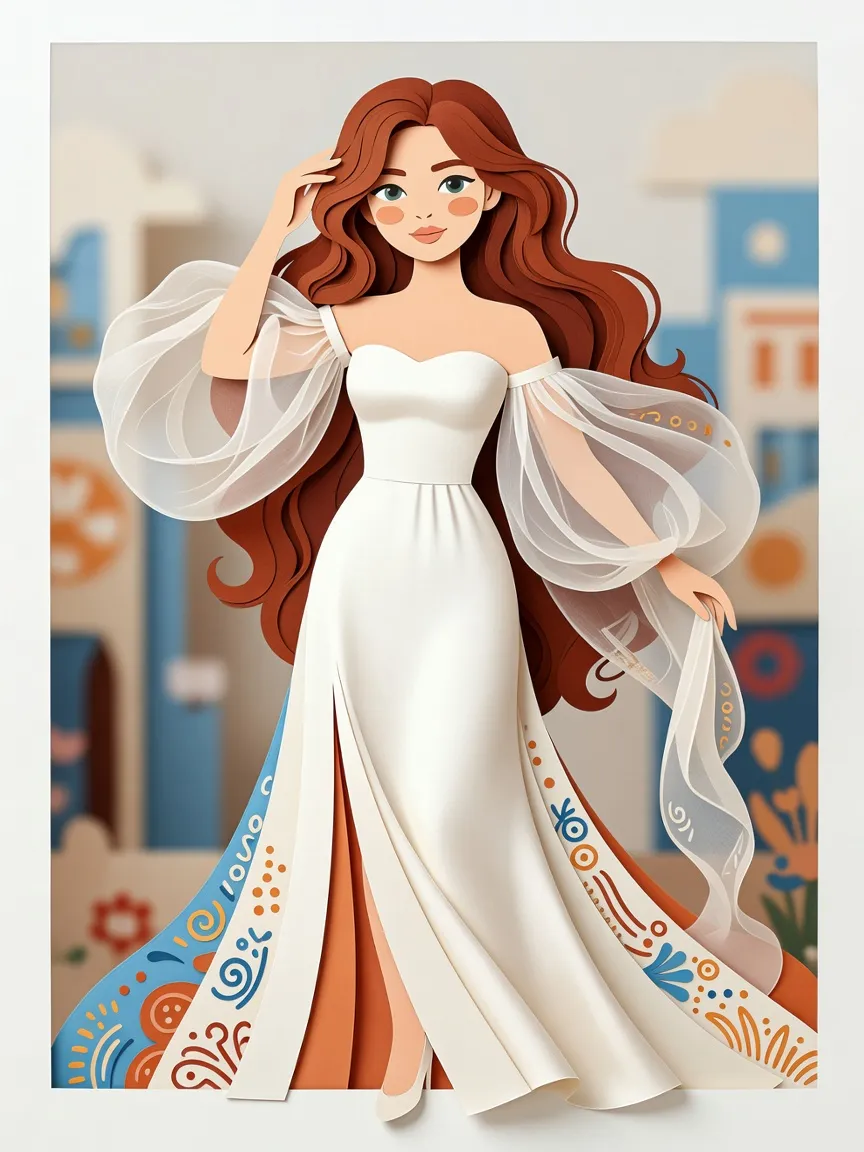 Papercraft Diorama — White Gown